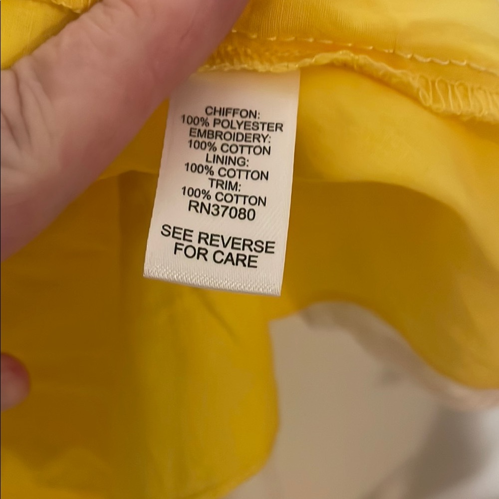 Cato Women's Yellow Lace Top - Picture 4 of 4